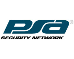 PSA Security Network logo with teal "PSA" lettering and "Security Network" text in black below.